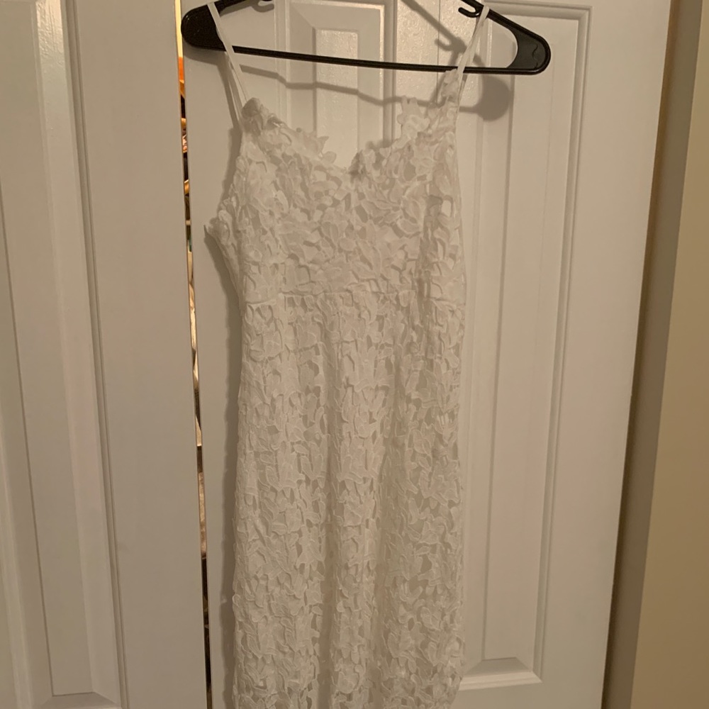 White floral dress